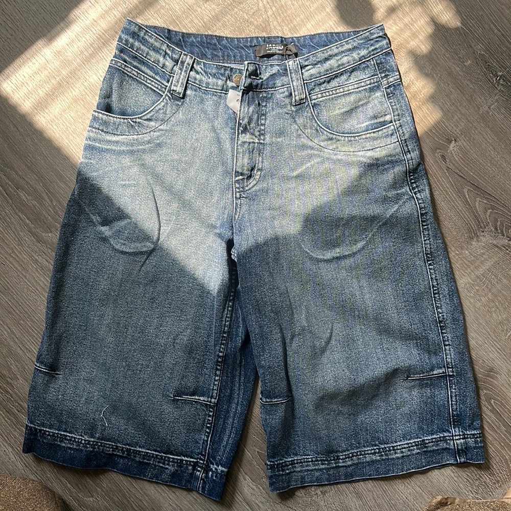 Low waist denim shorts- Jadedlondon